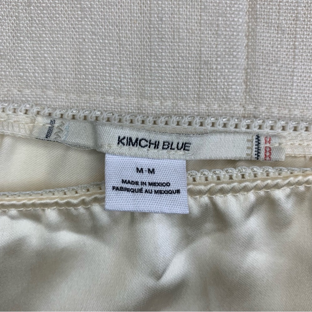 Urban Outfitters Kimchi Blue Cream Midi Skirt Size Medium - Picture 5 of 9